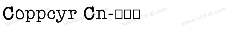 Coppcyr Cn字体转换